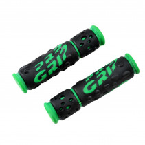 POIGNEE VELO PROGRIP 953 NOIR/VERT FLUO LG125MM (PR)