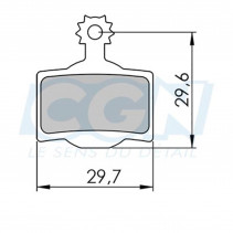 Plaquette frein vtt 30 clarks sintered adapt. magura mt2/mt4/mt6/mt8 (pr)