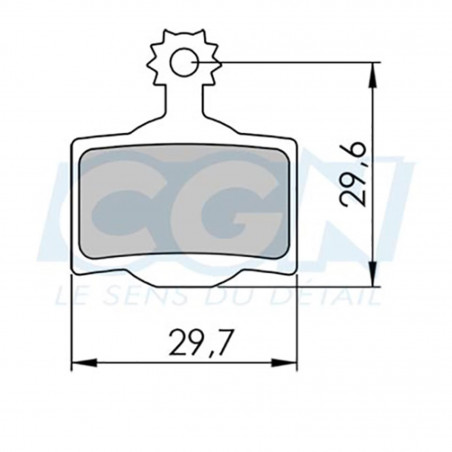 Plaquette frein vtt 30 clarks sintered adapt. magura mt2/mt4/mt6/mt8 (pr)