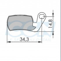 Plaquette frein vtt 29 clarks sintered adapt. magura marta 2002-2008/marta sl (pr)