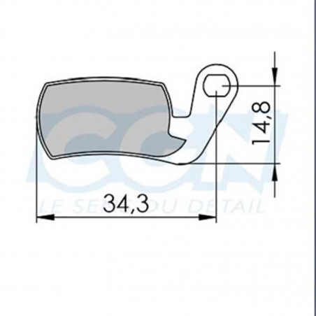 Plaquette frein vtt 29 clarks sintered adapt. magura marta 2002-2008/marta sl (pr)