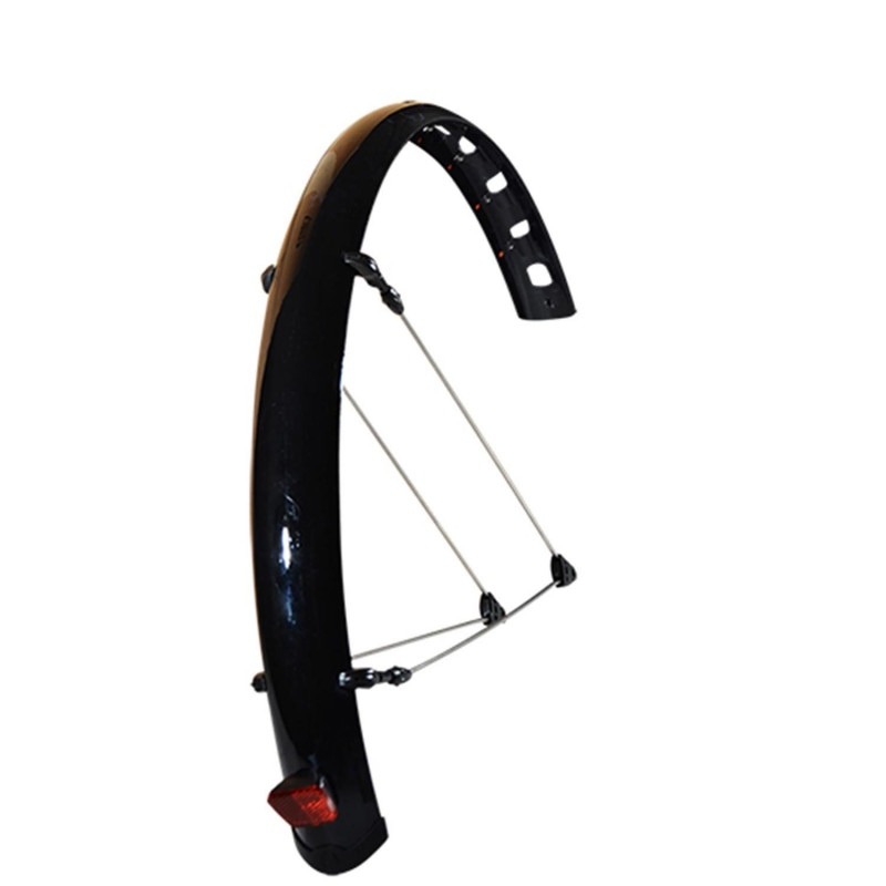 GARDE BOUE E-BIKE/VAE 28'' STRONG PLASTIQUE A TRINGLES 48MM NOIR (PR)