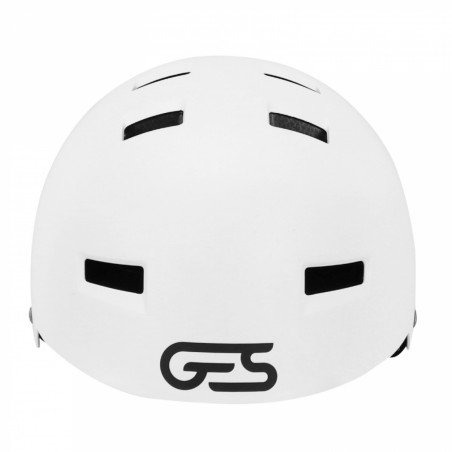 CASQUE VELO BMX-URBAIN GES EXPLORER BLANC MAT AVEC FIT SYSTEM TAILLE 54-58 (VENDU EN BOITE)