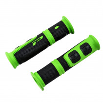 POIGNEE VELO PROGRIP 964 EVO NOIR/VERT 120MM (PR)