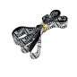 FOND DE JANTE VTT/VILLE 26X1,75 34MM CAOUTCHOUC NOIR (X1)