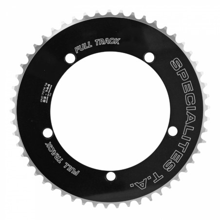 PLATEAU PISTE 5BRA D.144 TA FULL TRACK 53DTS NOIR ALU 7075 POUR CHAINE 3.17mm (1"1-8)