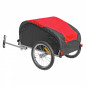 Remorque velo utilitaire maxi 45kg (dimensions l75xl53xh42) avec roues 16" fixation axe de roue - remorque livree avec bache,