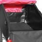 Remorque velo utilitaire maxi 45kg (dimensions l75xl53xh42) avec roues 16" fixation axe de roue - remorque livree avec bache,