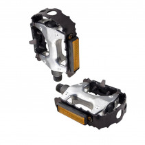PEDALE VTT ALU OPTIMIZ NOIR D9/16 (PR) (CALE-PIEDS ADAPTABLE)