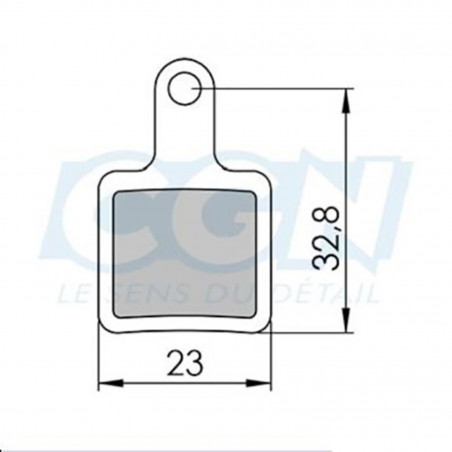 Plaquette frein vtt 44 clarks adapt. tektro volans/auriga sub/twin suntour db8 (pr) organi