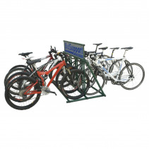 GARAGE 8 VELOS EXTERIEUR (AVEC EMPLACEMENT POUR PUBLICITE)  -BICISUPPORT-