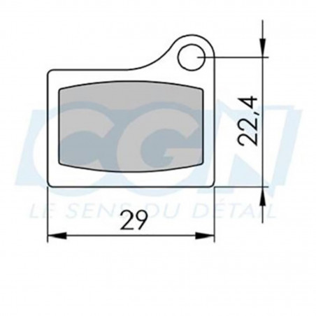 Plaquette frein vtt 35 clarks adapt. Shimano m555 (pr) organique