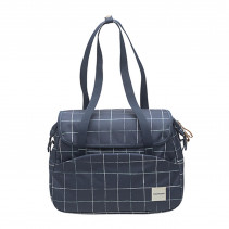 SACOCHE VELO PORTE BAGAGE NEWLOOXS CHECK TOSCA A CARREAUX BLEU - 16 LITRES - 380x280x155MM