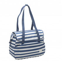 SACOCHE VELO PORTE BAGAGE NEWLOOXS BLUE STRIPES TOSCA BLEU/BLANC  - 16 LITRES -