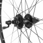 Roue vtt 26" disc karma arriere noir illet moyeu Shimano m475 6trous pour cassette Shimano-Sram 10-9-8v. noir rayons noirs -
