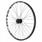 Roue vtt 26" karma disc avant noir double paroi illet moyeu Shimano m475 6 trous noir rayons noirs  32 rayons jante 21c