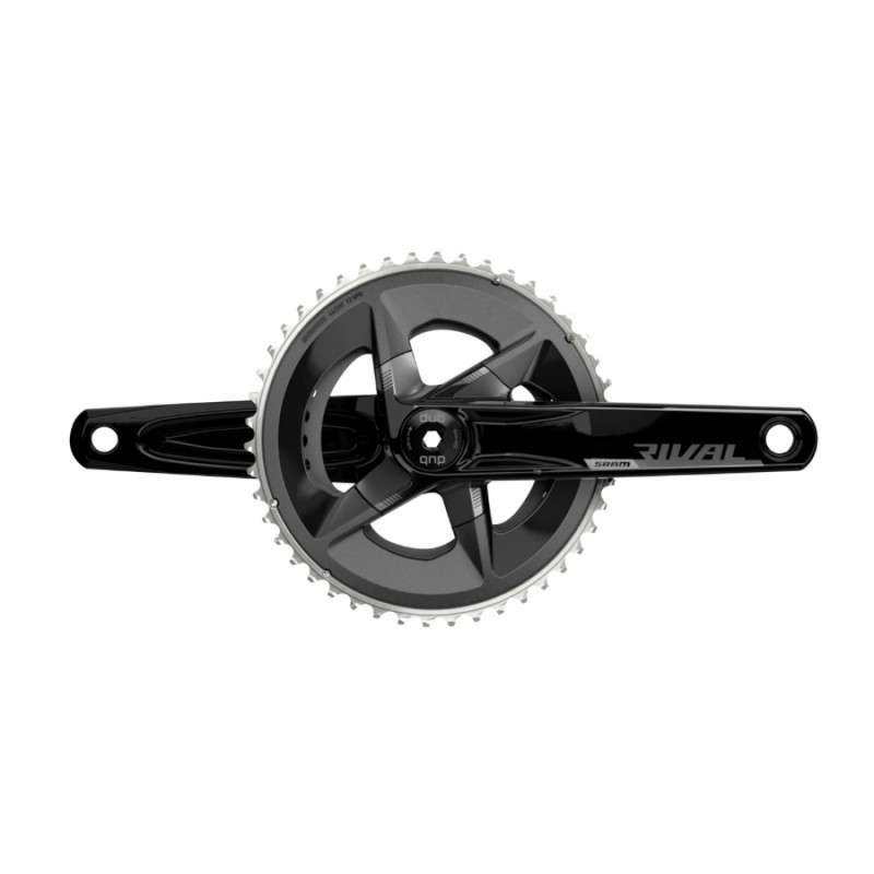 PEDALIER ROUTE SRAM 12V. RIVAL ALU GRAVEL AXE INTEGRE DUB 170mm 46x33dts ENTRAXE PLATEAUX 107mm (SANS CUVETTES)
