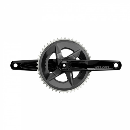 PEDALIER ROUTE SRAM 12V. RIVAL ALU GRAVEL AXE INTEGRE DUB 170mm 46x33dts ENTRAXE PLATEAUX 107mm (SANS CUVETTES)