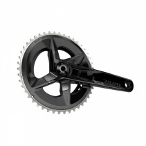 PEDALIER ROUTE SRAM 12V. RIVAL ALU GRAVEL AXE INTEGRE DUB 170mm 46x33dts ENTRAXE PLATEAUX 107mm (SANS CUVETTES)