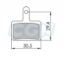 PLAQUETTE FREIN VTT 34 CLARKS SINTERED ADAPT. SHIMANO DEORE/TEKTRO DRACO AURIGA/M2