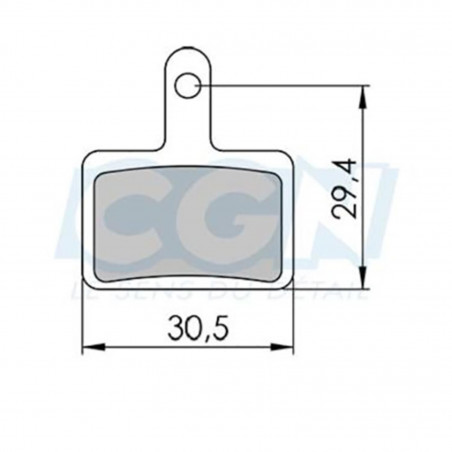 PLAQUETTE FREIN VTT 34 CLARKS SINTERED ADAPT. SHIMANO DEORE/TEKTRO DRACO AURIGA/M2