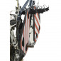 PROTECTION MOUSSE BLANC-ROUGE POUR PORTE VELO MOTTEZ (ENTRE LES VELOS) - FORME TRIANGLE 38 X 58cm EPAISSEUR 15mm