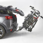 PORTE VELO PLATEFORME MOTTEZ DIANE INCLINABLE POUR 3 VELOS FIXATION RAPIDE SUR L'ATTELAGE -FABRICATION FRANCAISE HOMOLOGUE CE