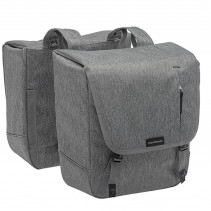 SACOCHE VELO PORTE BAGAGE A PONT NEWLOOXS NOVA DOUBLE GRIS - 32 LITRES - 350X350X150MM