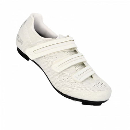 CHAUSSURE ROUTE FLR PRO F35 KNIT T43 BLANC 3 BANDES AUTO AGRIPPANTES  (PR)