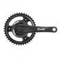PEDALIER CITY MANIVELLES ALU 170mm PLATEAU 42D. (DISQUE CENTRALE 93 mm PLASTIQUE NOIR) CHAINE 2.38 (3-32")