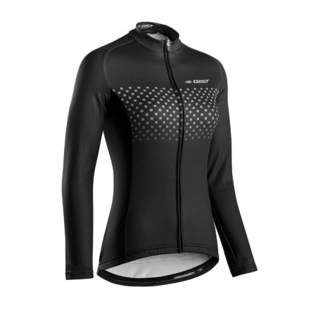 MAILLOT GIST MANCHE LONGUE POIS FEMME ZIP TOTAL GRIS  XL