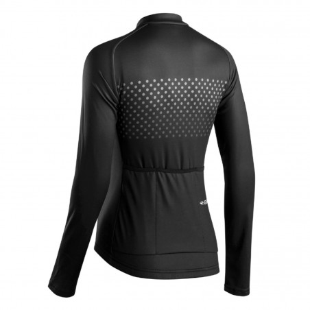 MAILLOT GIST MANCHE LONGUE POIS FEMME ZIP TOTAL GRIS  XL