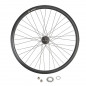 Roue fixie 700 ar ecrou axe plein jante noir mach1 550. moyeu noir flip/flop 16dts