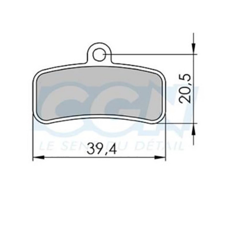 Plaquette frein vtt 36 clarks sintered adapt. Shimano saint/zee m640/810/820 4 pistons (pr