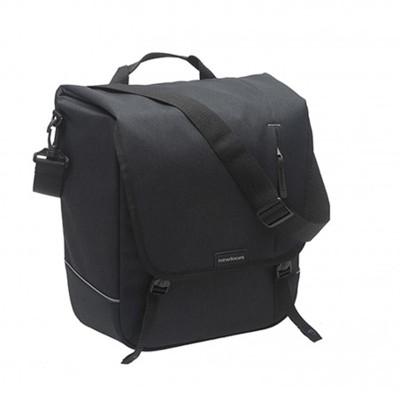 SACOCHE VELO PORTE BAGAGE NEWLOOXS NOVA SINGLE NOIR - 16 LITRES - 350x350x150MM