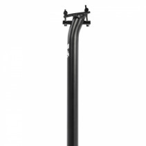 TIGE DE SELLE VTT REGLABLE SWITCH BACK ALU NOIR DIAM. 27.2  L390mm RECUL 20mm