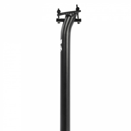 TIGE DE SELLE VTT REGLABLE SWITCH BACK ALU NOIR DIAM. 30.9  L390mm RECUL 20mm