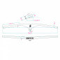 CINTRE VTT DROIT SWITCH CONCORDE AVEC POTENCE INTEGREE FULL CARBONE L760mm POTENCE L 80mm (poids 260g)  POUR PIVOT 1" 1-8.