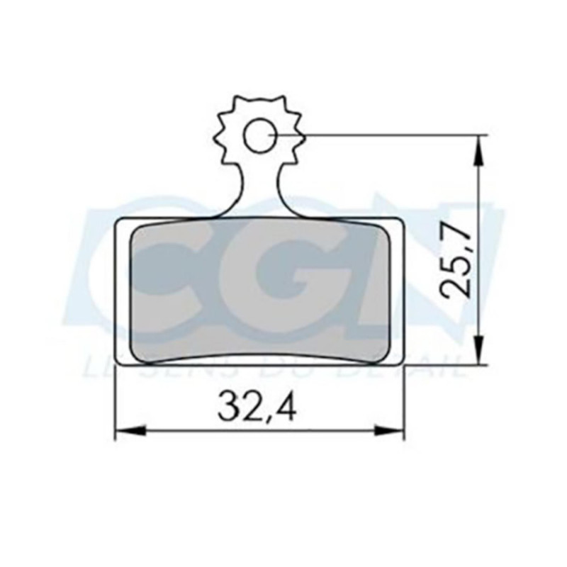 Plaquette frein vtt 39 clarks sintered m2 adapt.Shimano xtr/xt/slx br-m9000/8000/7000/600