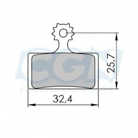 Plaquette frein vtt 39 clarks sintered m2 adapt.Shimano xtr/xt/slx br-m9000/8000/7000/600