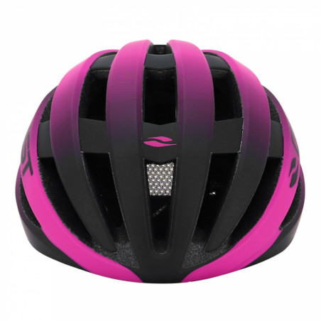CASQUE VELO ADULTE GIST ROUTE REVOL ROSE-NOIR FEMME ET JUNIOR FULL IN-MOLD TAILLE 54-58 REGLAGE MOLETTE