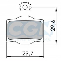 Plaquette frein vtt 30 clarks exotherm adapt. magura mt2/mt4/mt6/mt8 (pr)