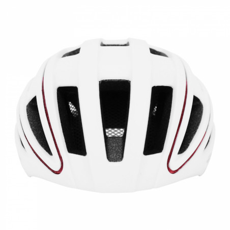 CASQUE VELO ADULTE GIST URBAIN LUXO BLANC IN-MOLD AVEC ECLAIRAGE 360° TAILLE 52-58 REGLAGE MOLETTE