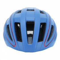 CASQUE VELO ADULTE GIST URBAIN LUXO BLEU OPAQUE IN-MOLD AVEC ECLAIRAGE 360° TAILLE 52-58 REGLAGE MOLETTE