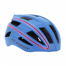 CASQUE VELO ADULTE GIST URBAIN LUXO BLEU OPAQUE IN-MOLD AVEC ECLAIRAGE 360° TAILLE 56-62 REGLAGE MOLETTE