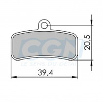Plaquette frein vtt 36 clarks exotherm adapt. Shimano saint/zee m640/810/820 4 pistons (pr