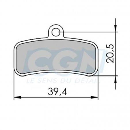 Plaquette frein vtt 36 clarks exotherm adapt. Shimano saint/zee m640/810/820 4 pistons (pr