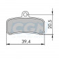 Plaquette frein vtt 36 clarks exotherm adapt. Shimano saint/zee m640/810/820 4 pistons (pr