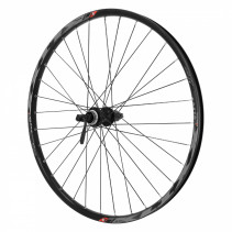 Roue vtt 26" klixx disc tubeless ready arriere noir moyeu Shimano acera m3050 cassette 11-10-9v. centerlock blocage - jante