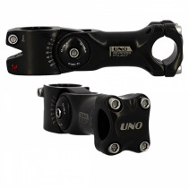 POTENCE REGLABLE AHEAD SET 1"1/8 L110 UNO ALU NOIR 0 A 60° (CINTRE 25.4)